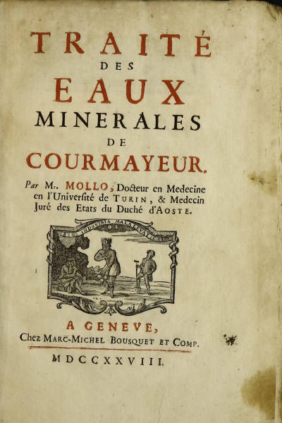 Traité des Eaux Minerales de Courmayeur